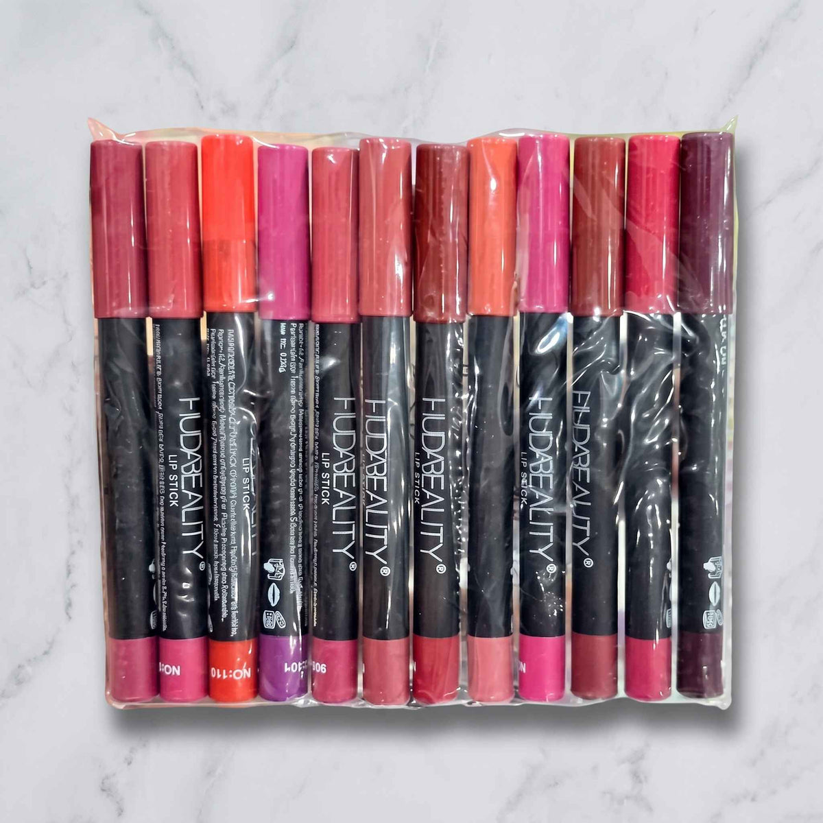 Huda Beauty Lip Pencil Set – 12 Shades Matte Lip Liner Collection — image 3