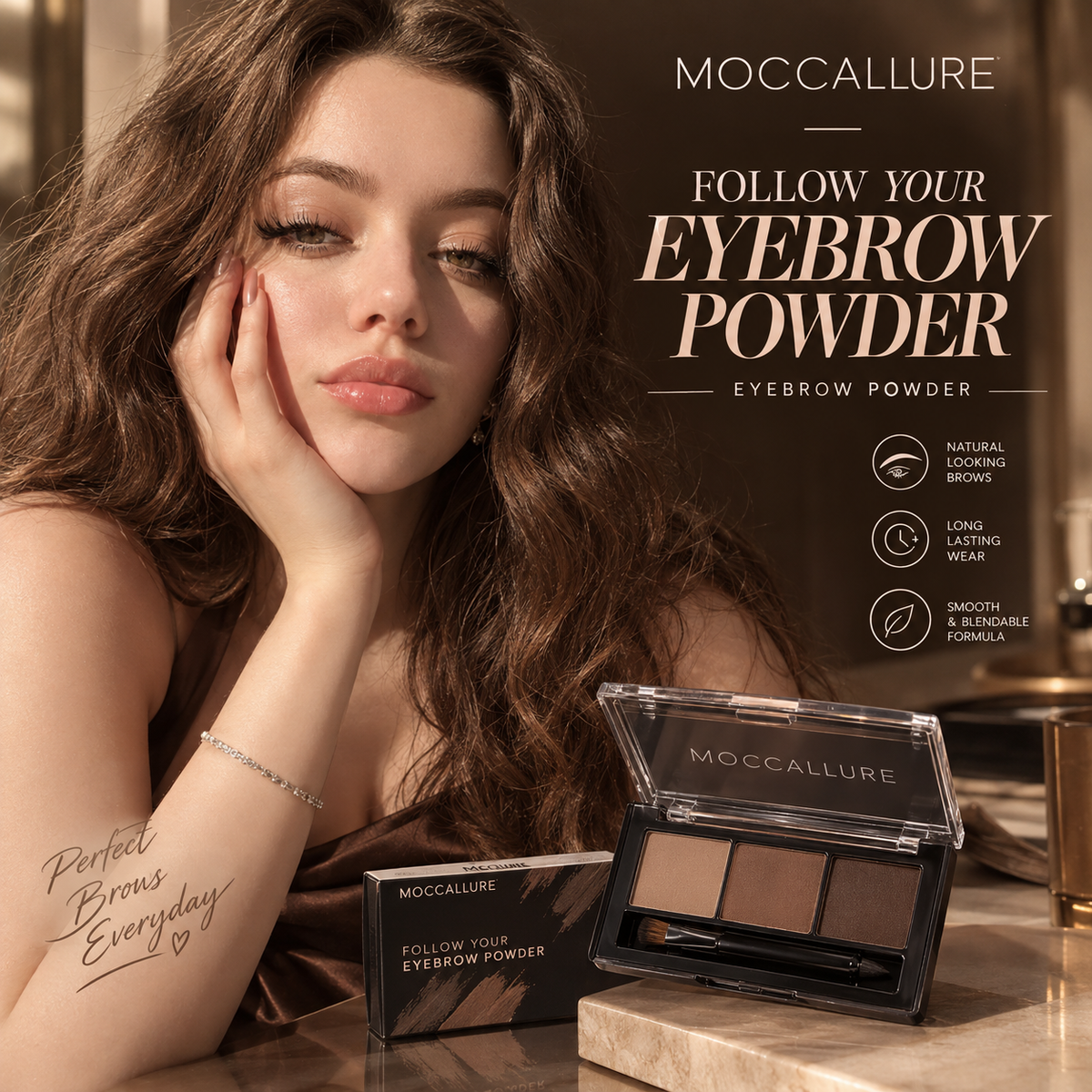 Moccallure Follow Your Eyebrow Powder – Natural-Looking Brows