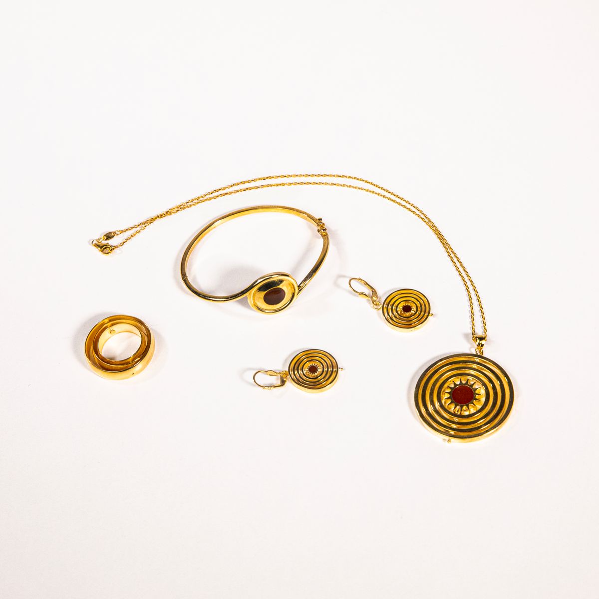 Gold Tone Stackable Bangles