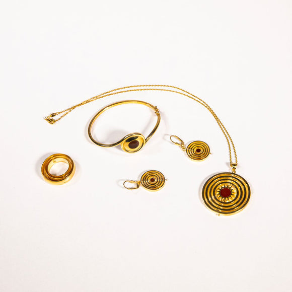 Gold Tone Stackable Bangles